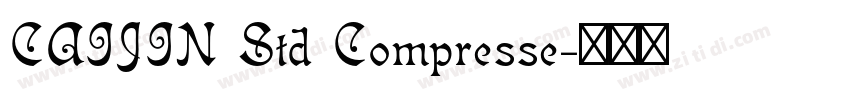 CAIJIN Std Compresse字体转换